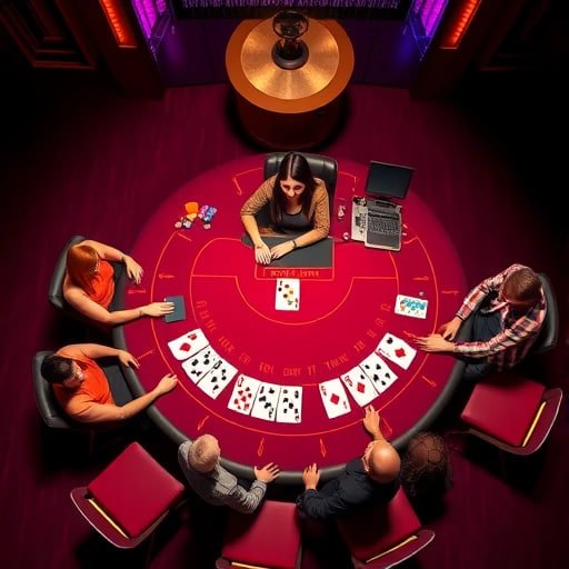 Tampilan neon qatarslot di layar mobile